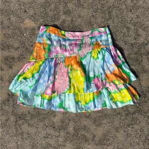 Vibrant Multicolor Women's Mini Skirt